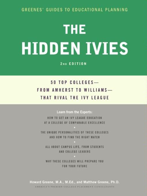 Title details for The Hidden Ivies by Howard Greene - Wait list